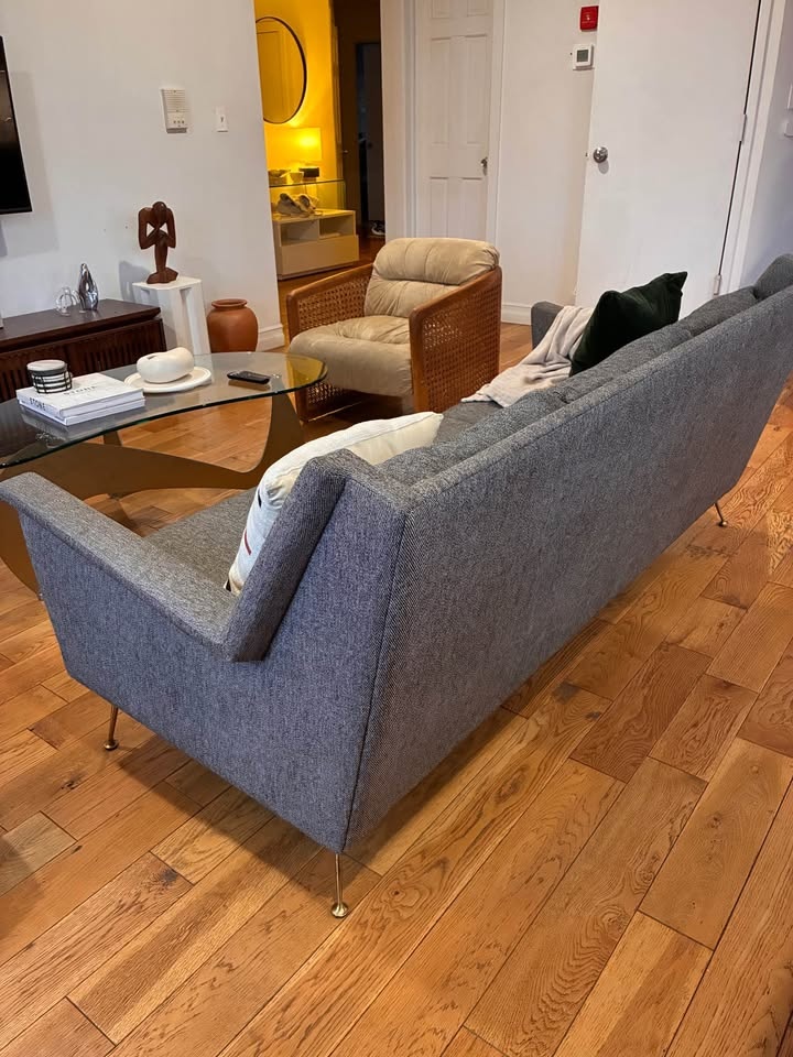 West Elm Couch Sofa (Carlo Mid-Century - Metal Legs (77.5")) - photo 4