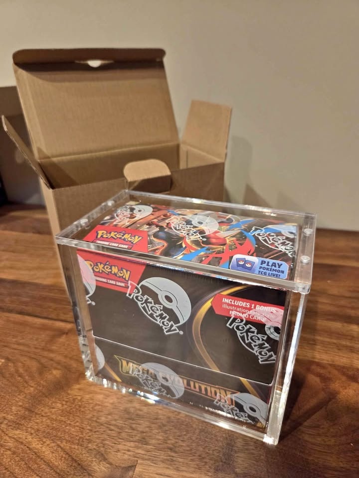 Pokemon Booster Box Acrylic Case w/ Magnetic Lid