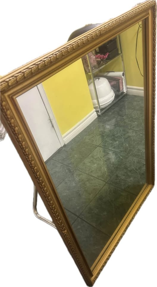 Large Mirror With Fancy Classic golden Frame - photo 4