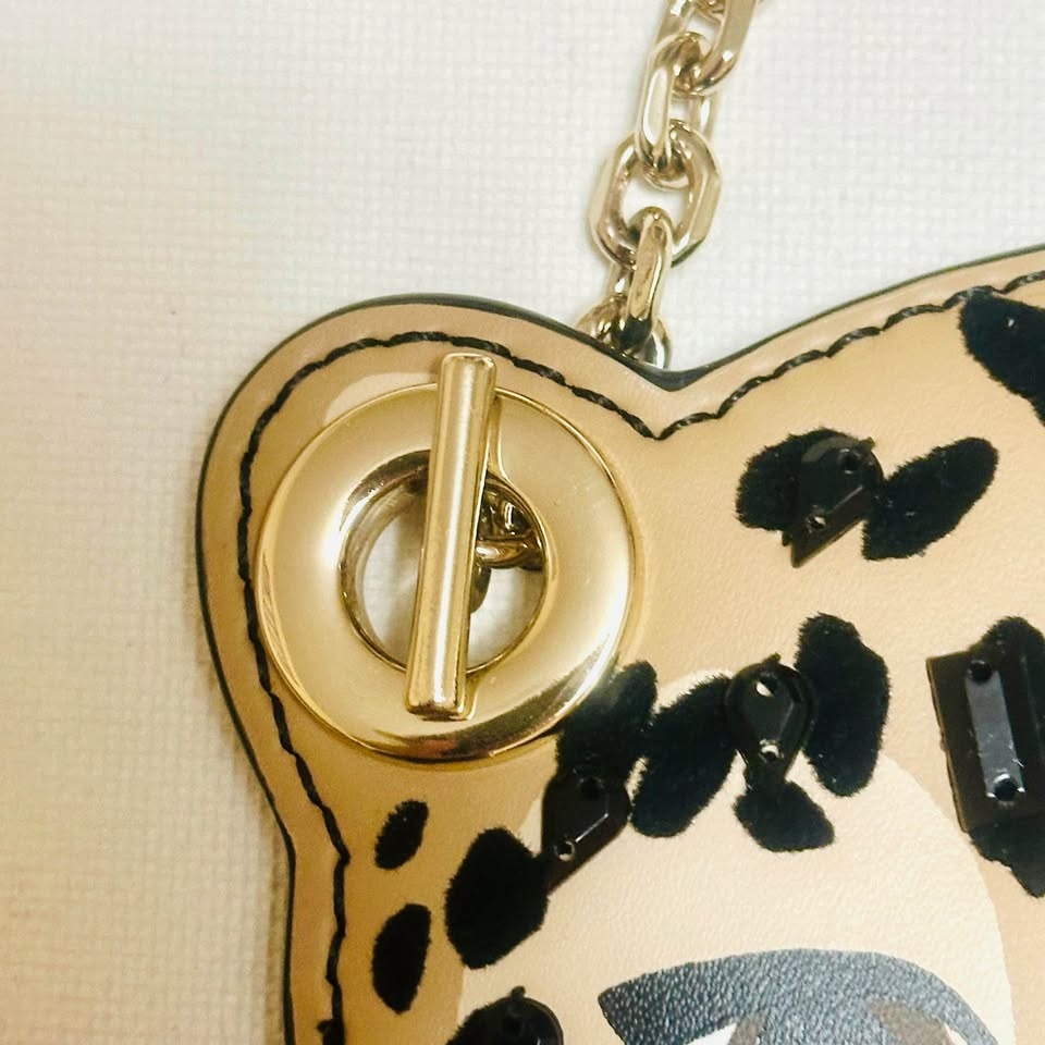 Kate Spade Woman's Leopard Wristlet Purse with Black Stones - photo 5