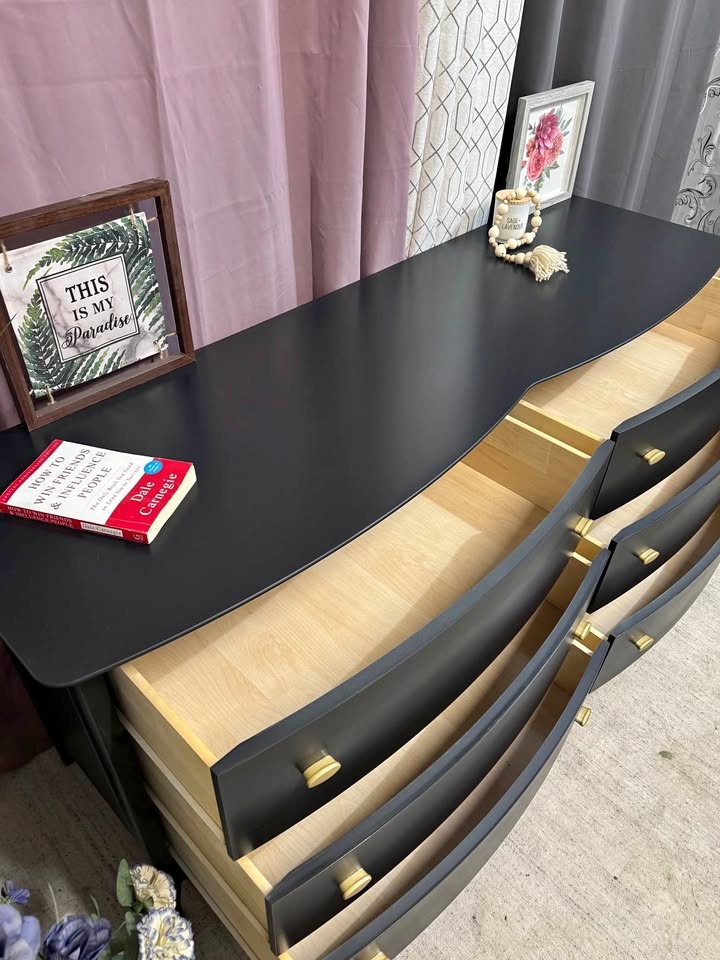 Solid wood dresser for sale in excellent condition- refinished