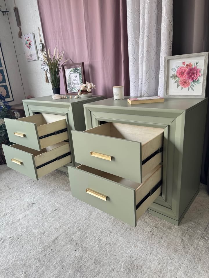 King size nightstands for sale in excellent condition- refinishe - photo 3