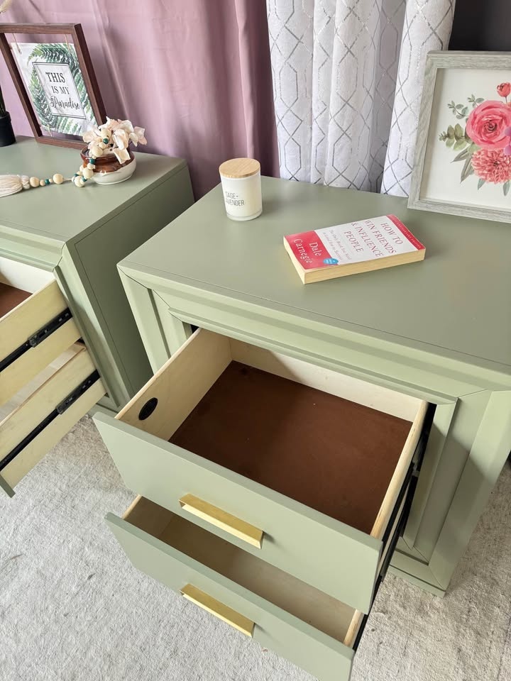 King size nightstands for sale in excellent condition- refinishe - photo 4