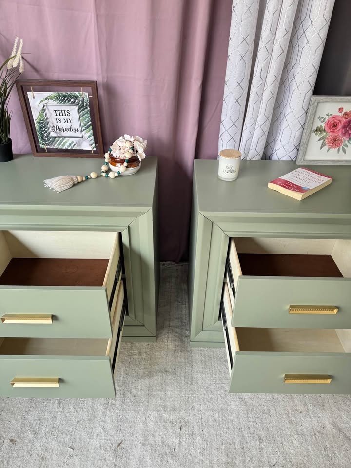 King size nightstands for sale in excellent condition- refinishe - photo 5