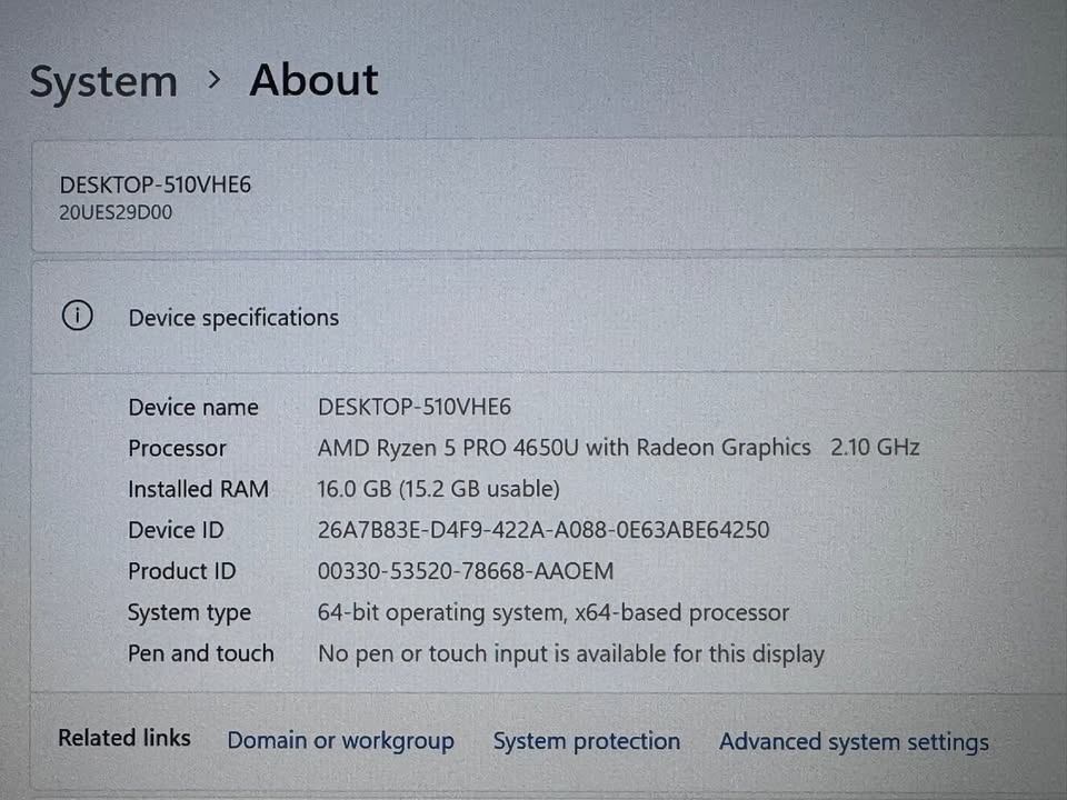 Lenovo T14 AMD Ryzen 5 6-Core Win 11/MS Office Laptop - photo 5
