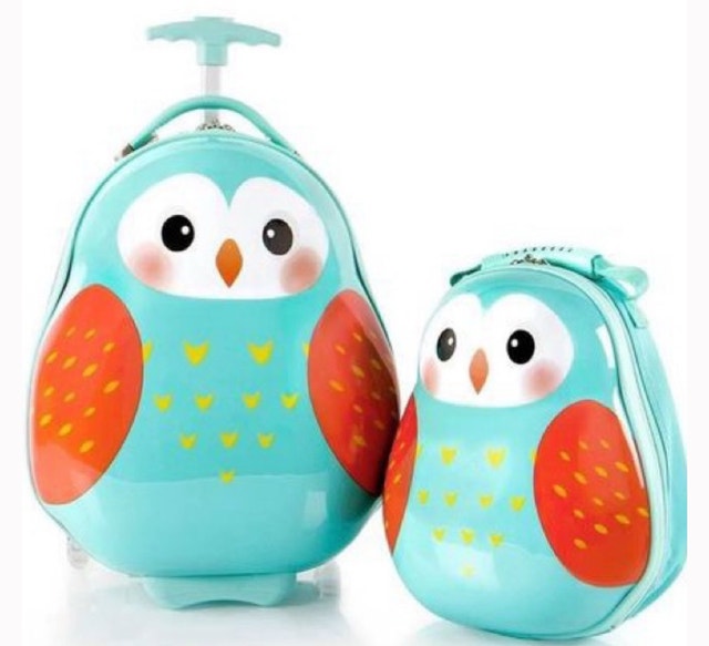 Brand New Heys Travel Tots Kids Carry on Luggage Set - Owl
