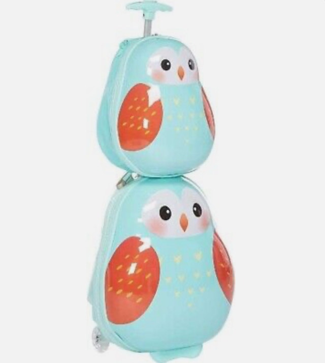 Brand New Heys Travel Tots Kids Carry on Luggage Set - Owl - photo 2
