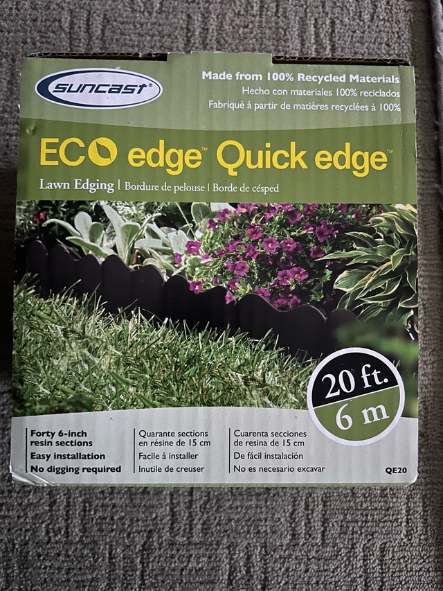 Brand New Suncast 6” Eco Lawn Garden Landscape Edging - 20ft
