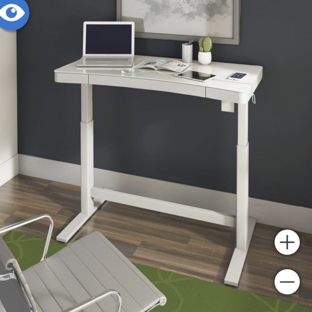 Tresanti Adjustable Glass Top USB Wireless Sit/Stand Desk - photo 5