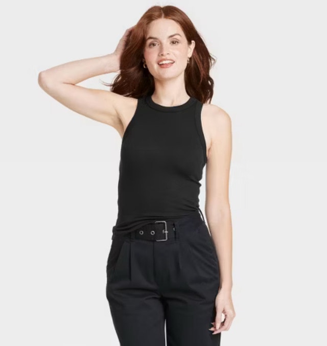 A New Day Women's Black Sleeveless Tank Top - Size L