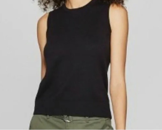 A New Day Women's Black Sleeveless Tank Top - Size L - photo 4