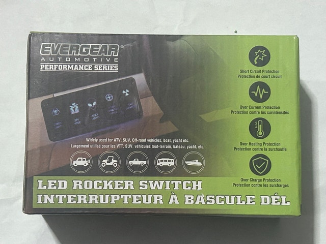 Evergear LED Rocker Switch - Blue - photo 2