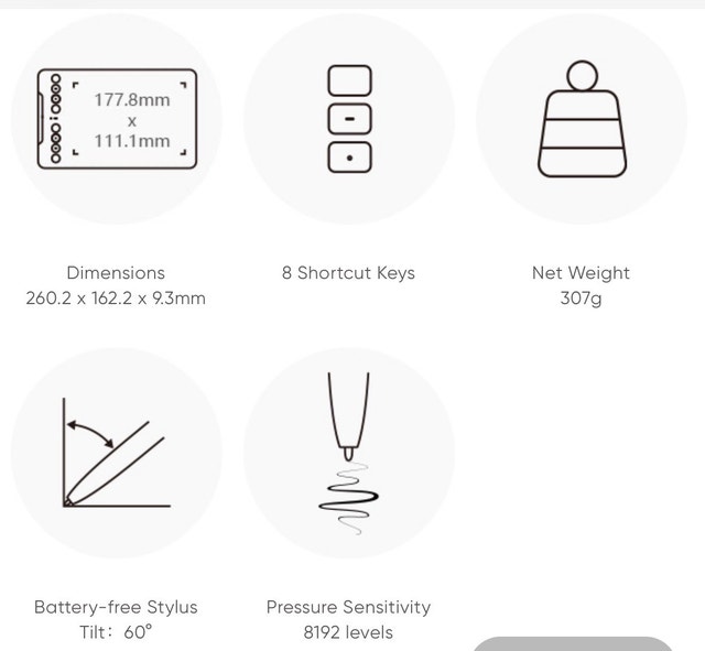 XP-Pen Deco mini7 Portable Graphics Tablet - photo 5