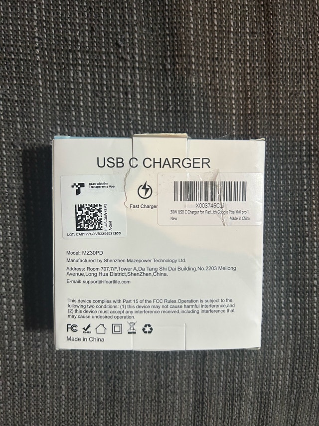 Brand New 30W USB C Charger for iPhones Android, iPad, Pixel - photo 5