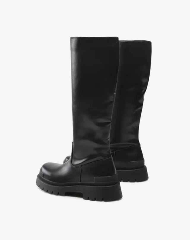Brand New Raid Rosina Knee-High Lug-Sole Black Boots - photo 3