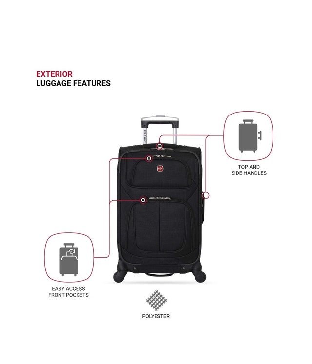 Swiss Gear Sion Spinner Check In Travel Suitcase - photo 4