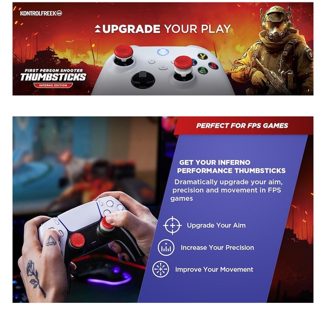 PS5 PS4 KontrolFreek Thumbsticks - New - photo 5
