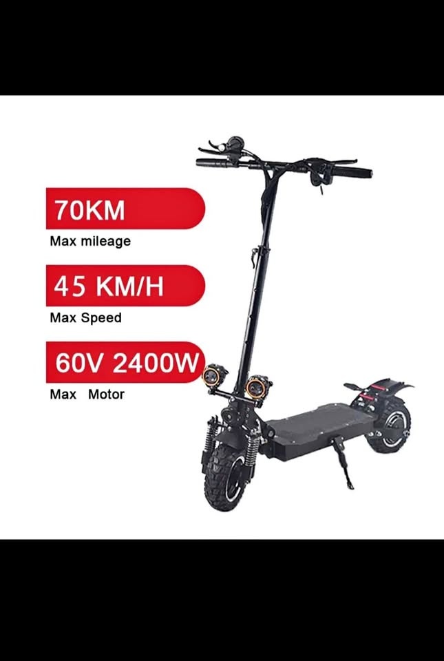 2400W Dual Motor Electric Scooter - 45km/h