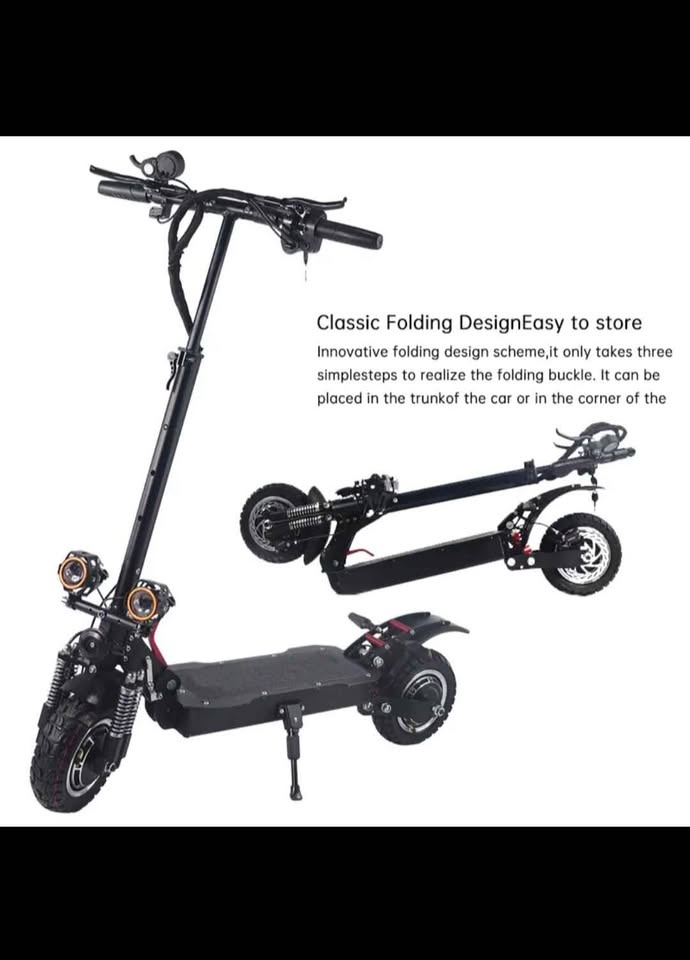 2400W Dual Motor Electric Scooter - 45km/h - photo 3
