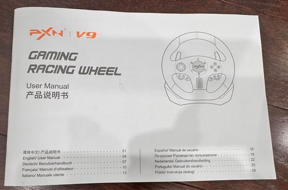 PXN V9 PC Steering Wheel with Pedals & Shifter - photo 3