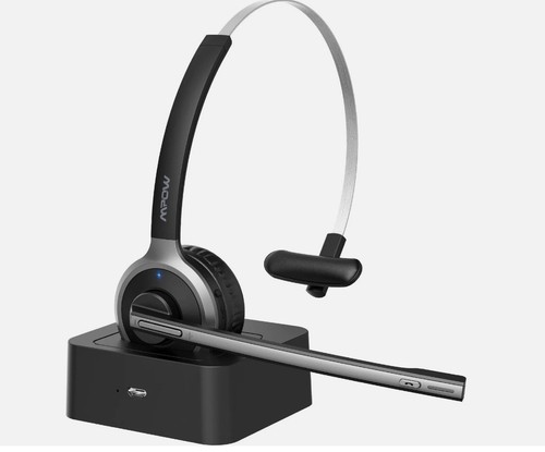 Mpow BH231A Bluetooth Headset Wireless Trucker Headset w/ Mic