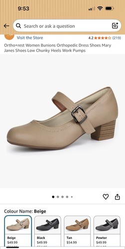 Ortho+rest Women's Mary Janes for Bunions - Size 10 - photo 2