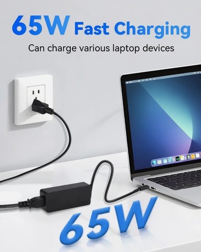 Versatile 65W USB-C Laptop Charger - photo 4