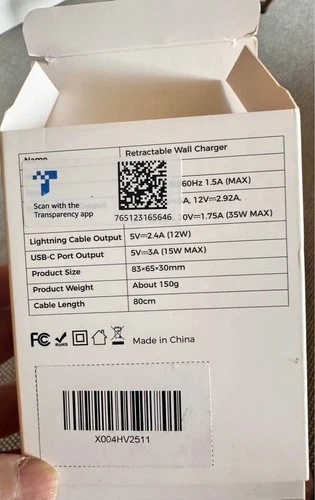 35W Wall Charger w/ Retractable USB-C & iOS Cable + Extra USB-C - photo 4