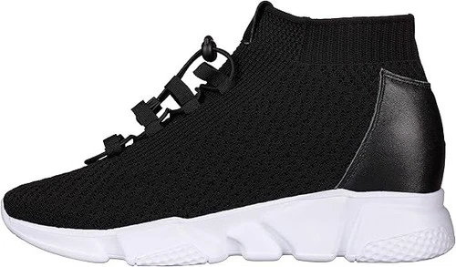 CALTO Men's Invisible 3" Height Increasing Elevator Sneakers - S