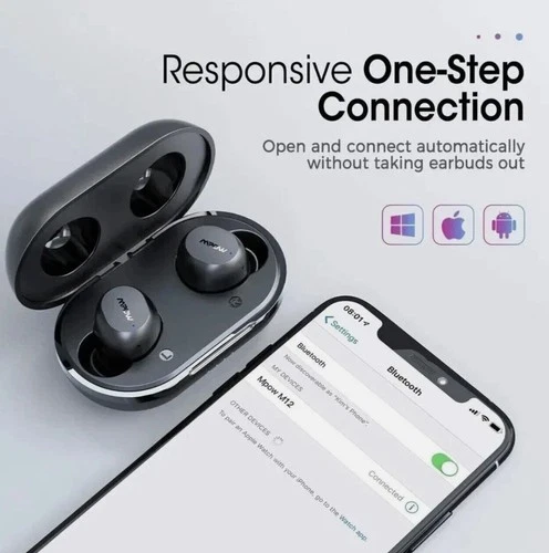 Mpow M12 Wireless Bluetooth 5.0 Earbuds - photo 2