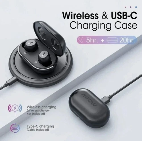 Mpow M12 Wireless Bluetooth 5.0 Earbuds - photo 5