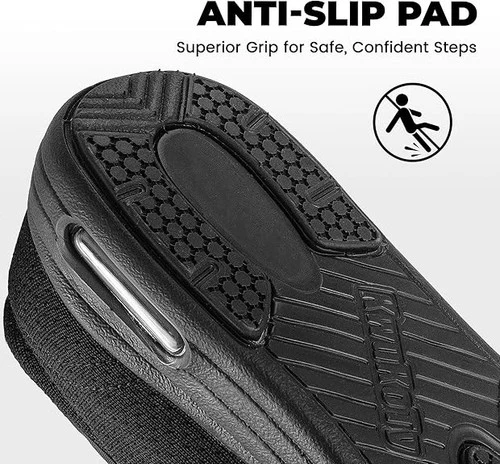 Black Diabetic Shoes EU 42.5, Air-go+ Memory Foam, Adjustable - photo 4