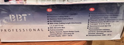 BBT Professional Hairclippers, BC-350, New Motor, Brand new Seal - photo 2