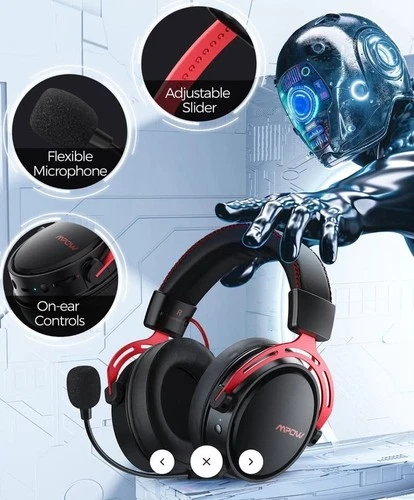 MPOW Air Wireless Gaming Headset Silver - 2.4G PS5 PS4 PC Switch - photo 3