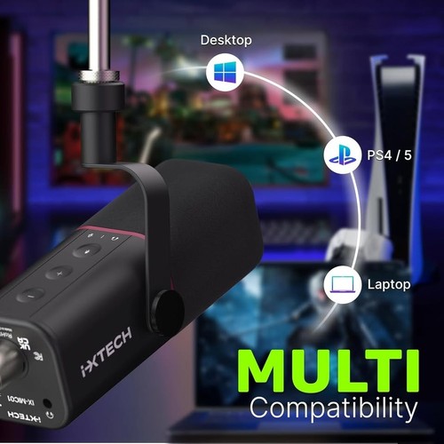 IXtech Dynamic Microphone Wired Vocal Mic for Singing, Speech, K - photo 5