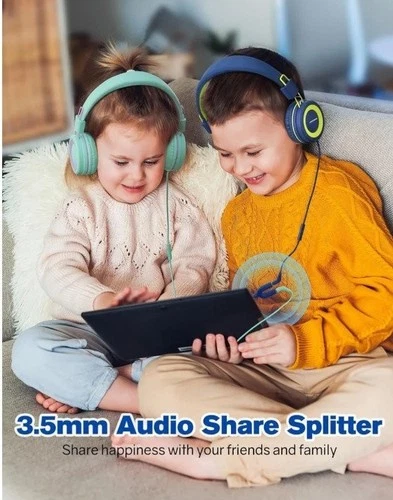 2-Pack Mpow Kids Headphones W/ Splitter, BH360A - photo 2