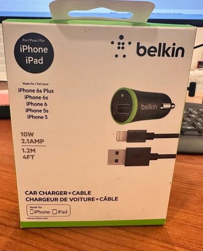 Belkin Car Charger with ChargeSync Cable (10W/2.1A)