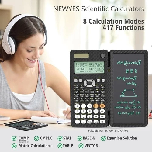 NEWYES Scientific Calculator, 417 Functions, Type-C Rechargeable - photo 3
