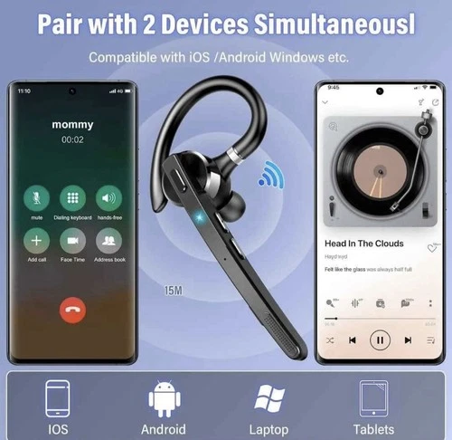 Thunelec G9 Bluetooth Headset Wireless Bluetooth 5.3 - photo 2