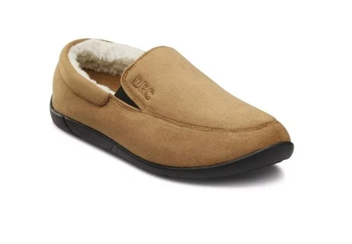 Dr. Comfort Cuddle Men's Slippers Camel - 13 Wide
