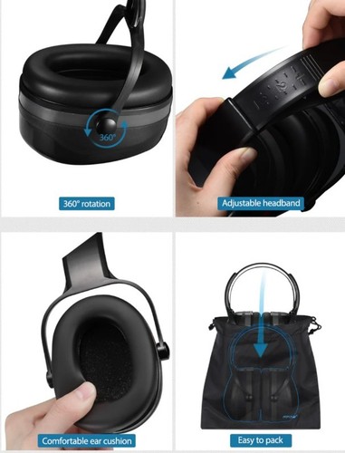 MPOW HP044B Hearing Protection Ear Muffs | Noise Reduction Safet - photo 3