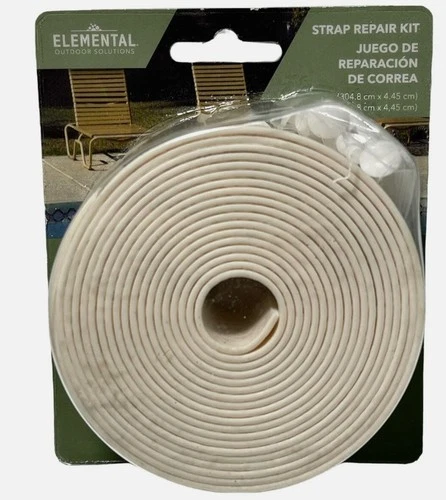 1.75" Wide 10Ft Long Vinyl Straps for Patio Chair Repair +10 Plu