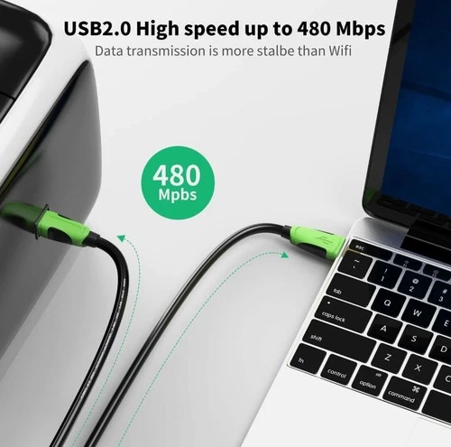XXONE 20ft USB Cable - Type A to Type B, Gold-Plated - photo 3