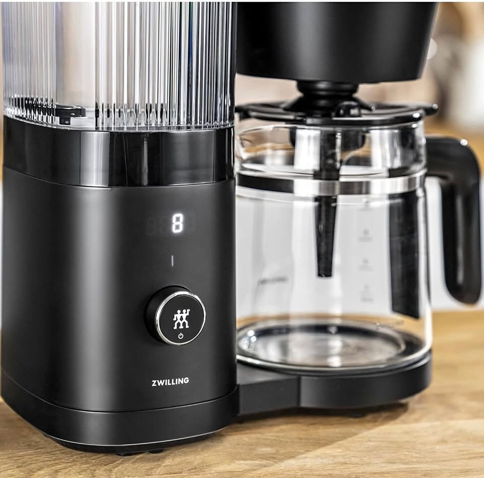 ZWILLING Enfinigy Glass Drip Coffee Maker 12 Cup, Black