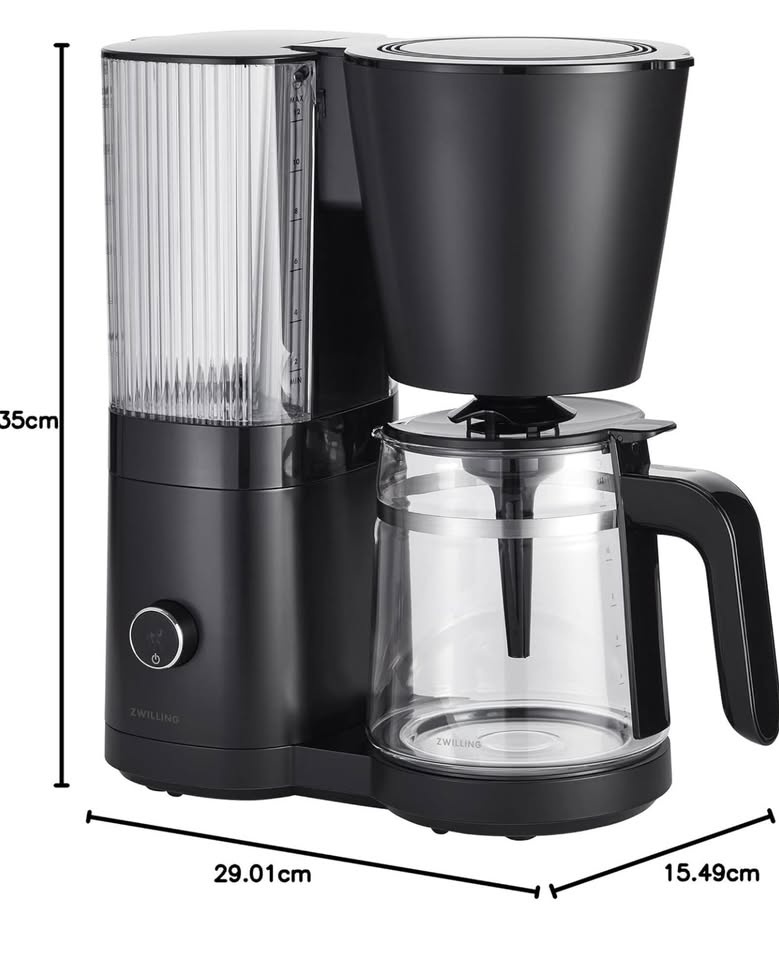 ZWILLING Enfinigy Glass Drip Coffee Maker 12 Cup, Black - photo 3