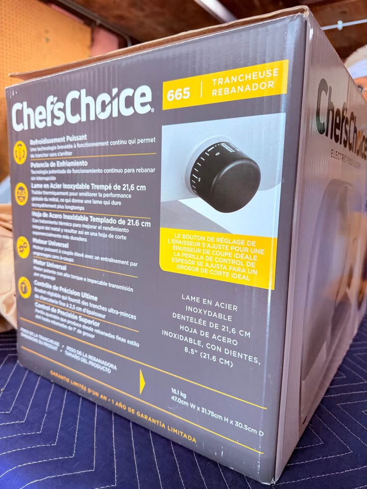 Brand New in box Chef'sChoice electric food slicer - photo 3