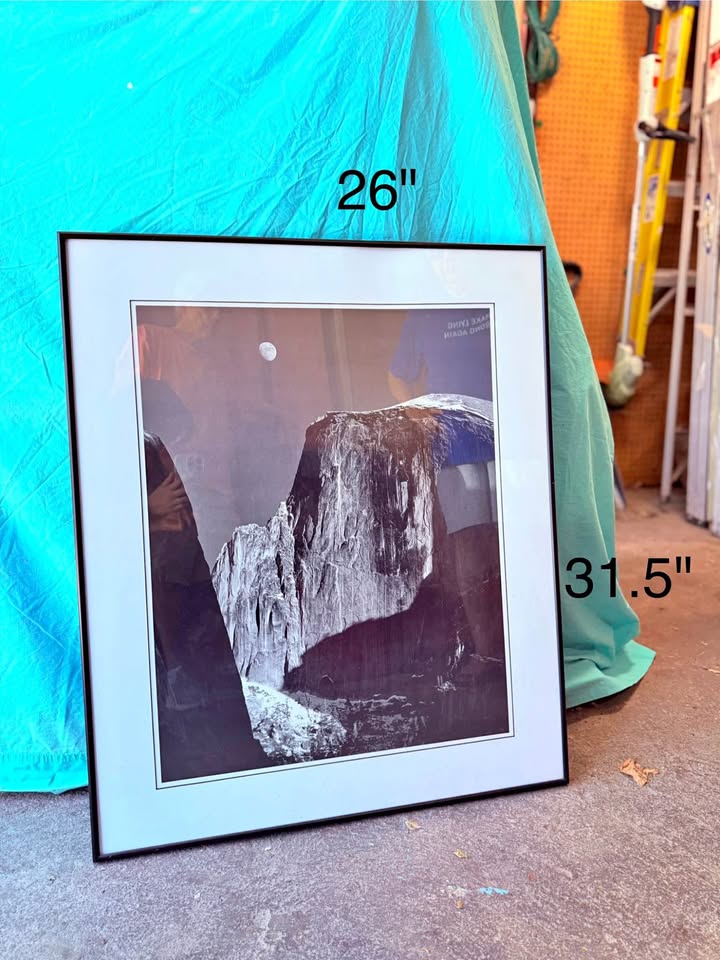 "Moon Over Half Dome" framed wall art print by Ansel Adams - photo 2
