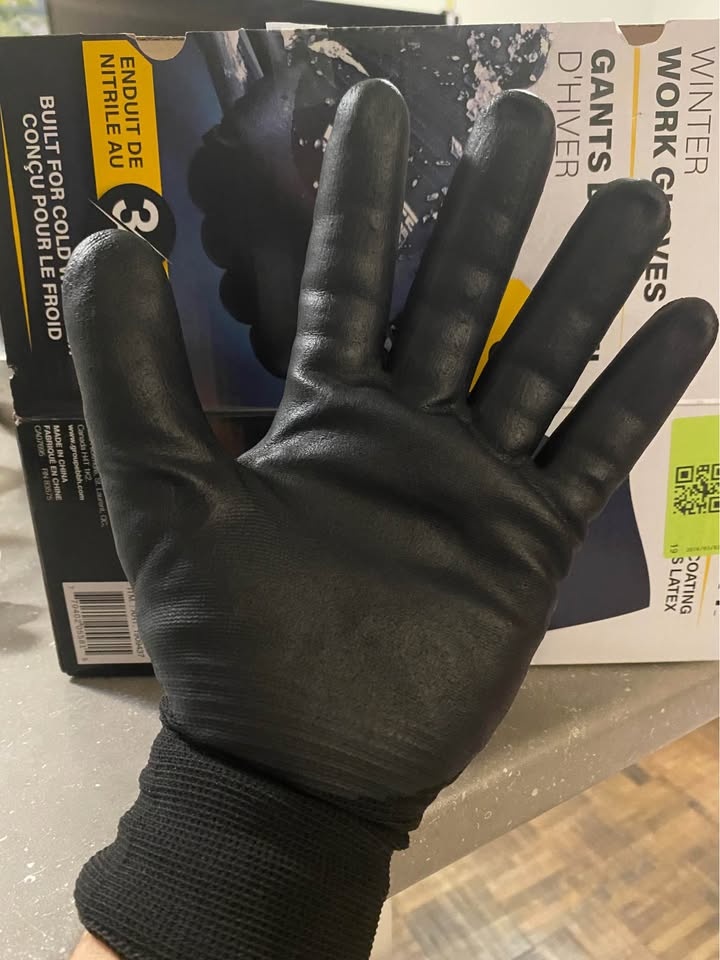 WORKTUFF Winter Work Gloves 5 Pairs Medium - photo 5