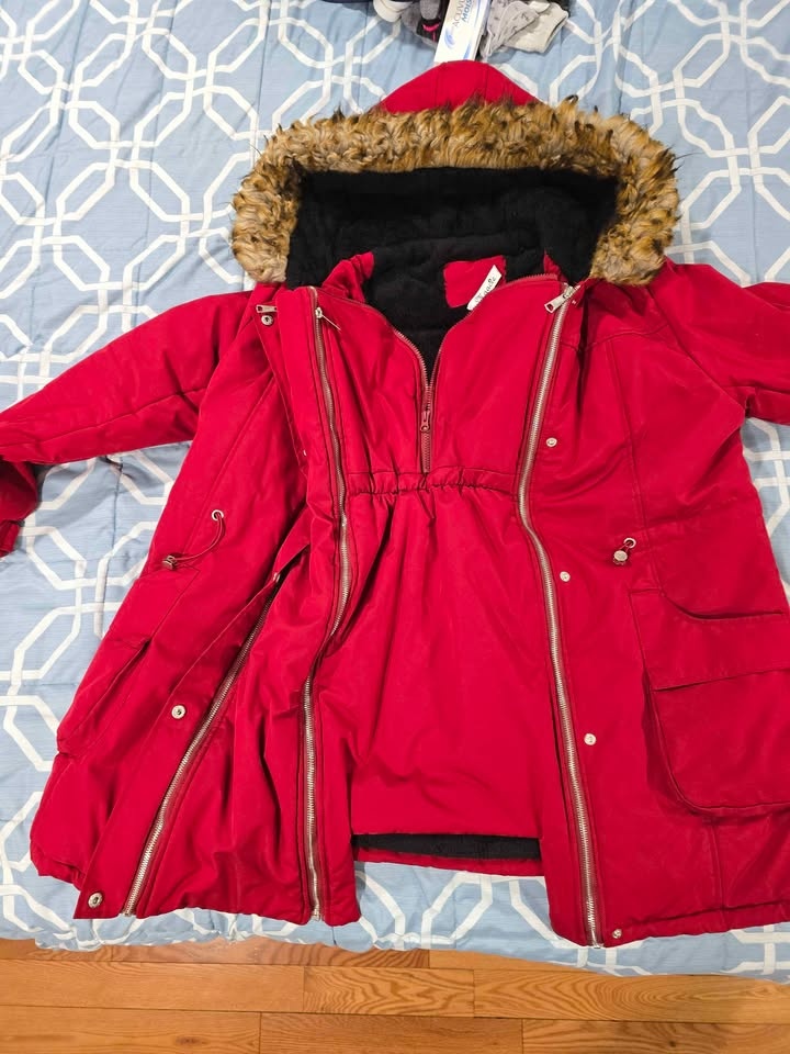 Miaode Red Winter Parka Maternity Jacket XL 🥕 - photo 2