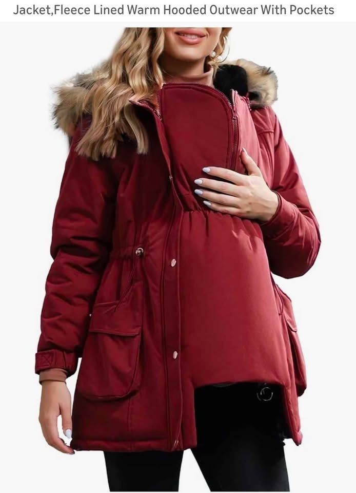 Miaode Red Winter Parka Maternity Jacket XL 🥕 - photo 3